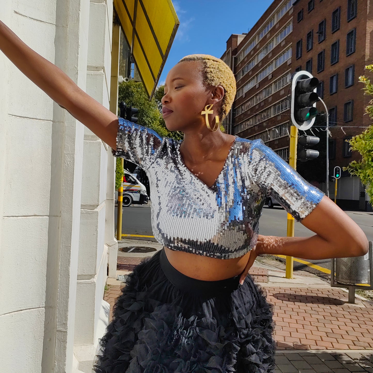 René sequin top