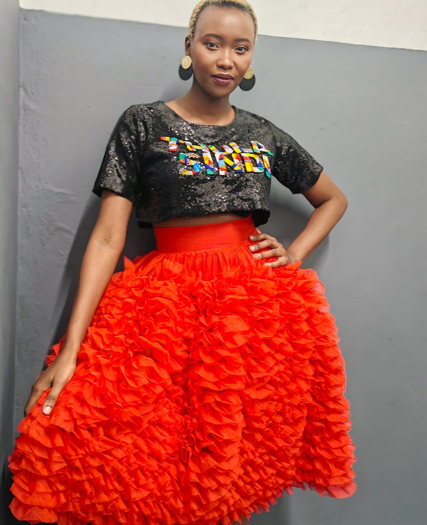 René Skirt Red