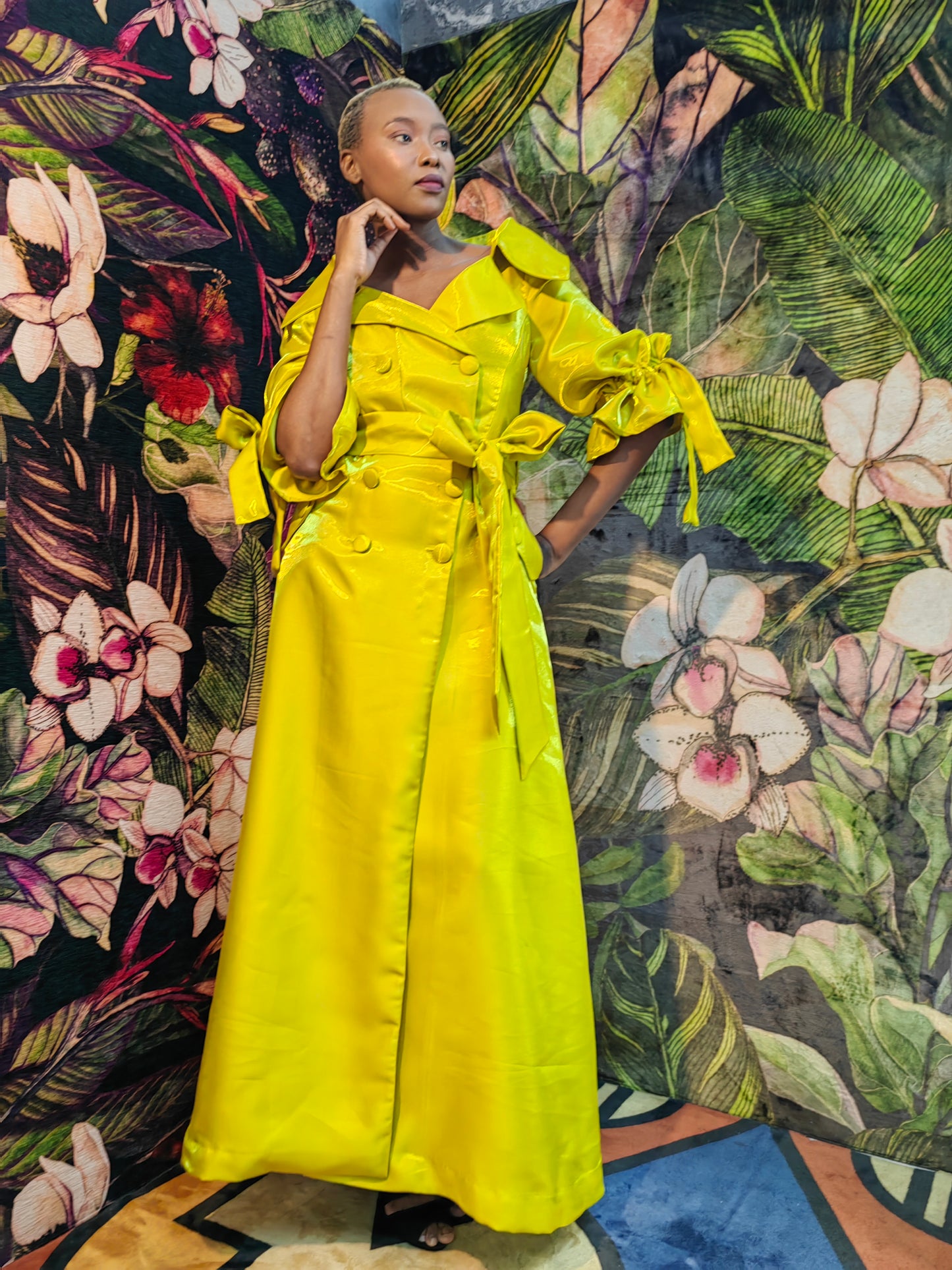Briyaza dress (Chartreuse)