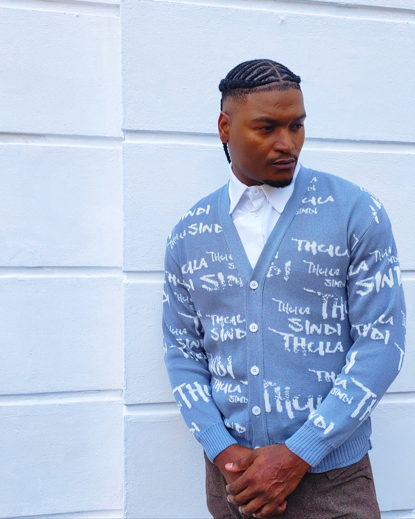 Coastal Graff Knit Unisex Cardigan