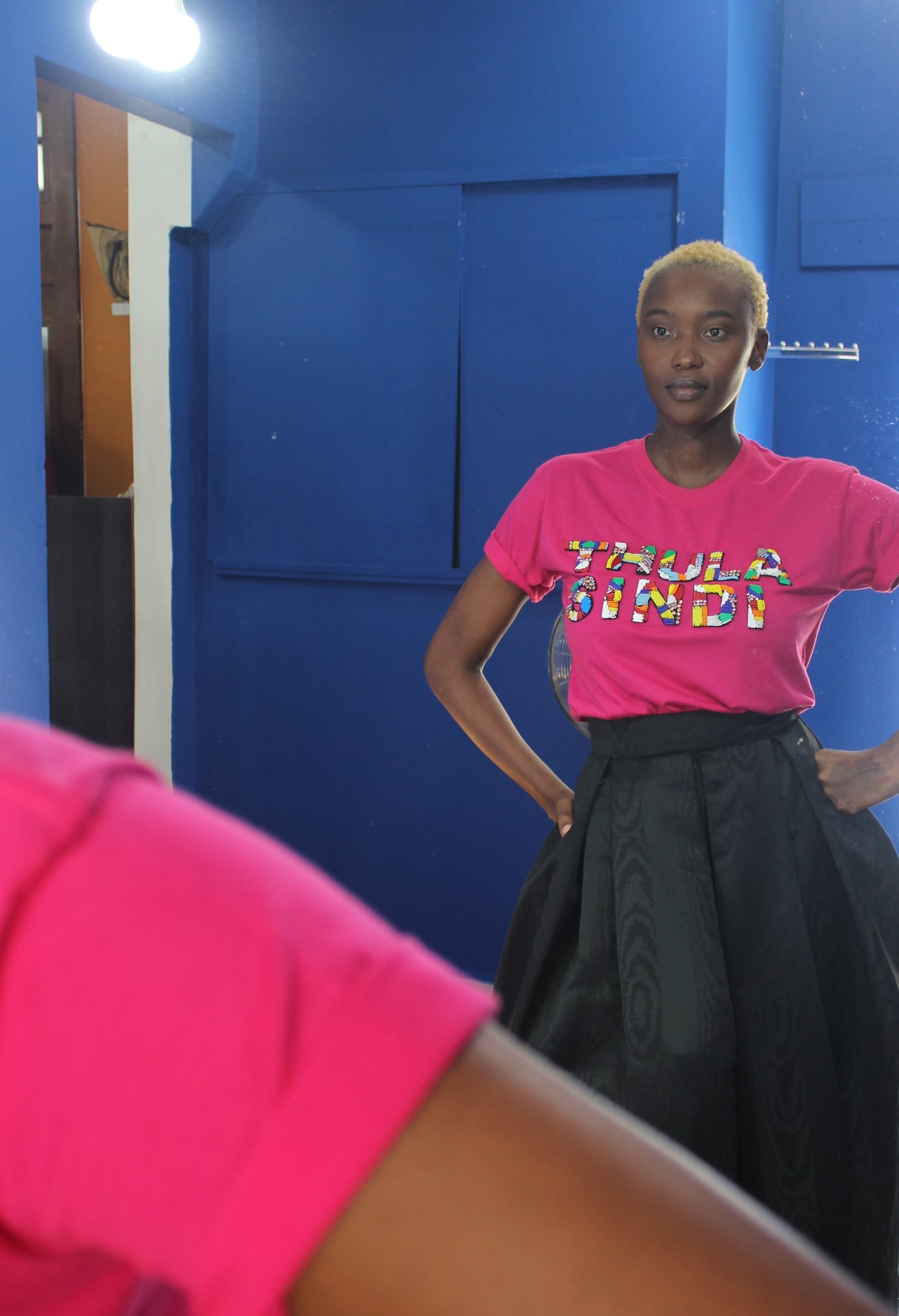 TS Beaded T-shirt (Pink)
