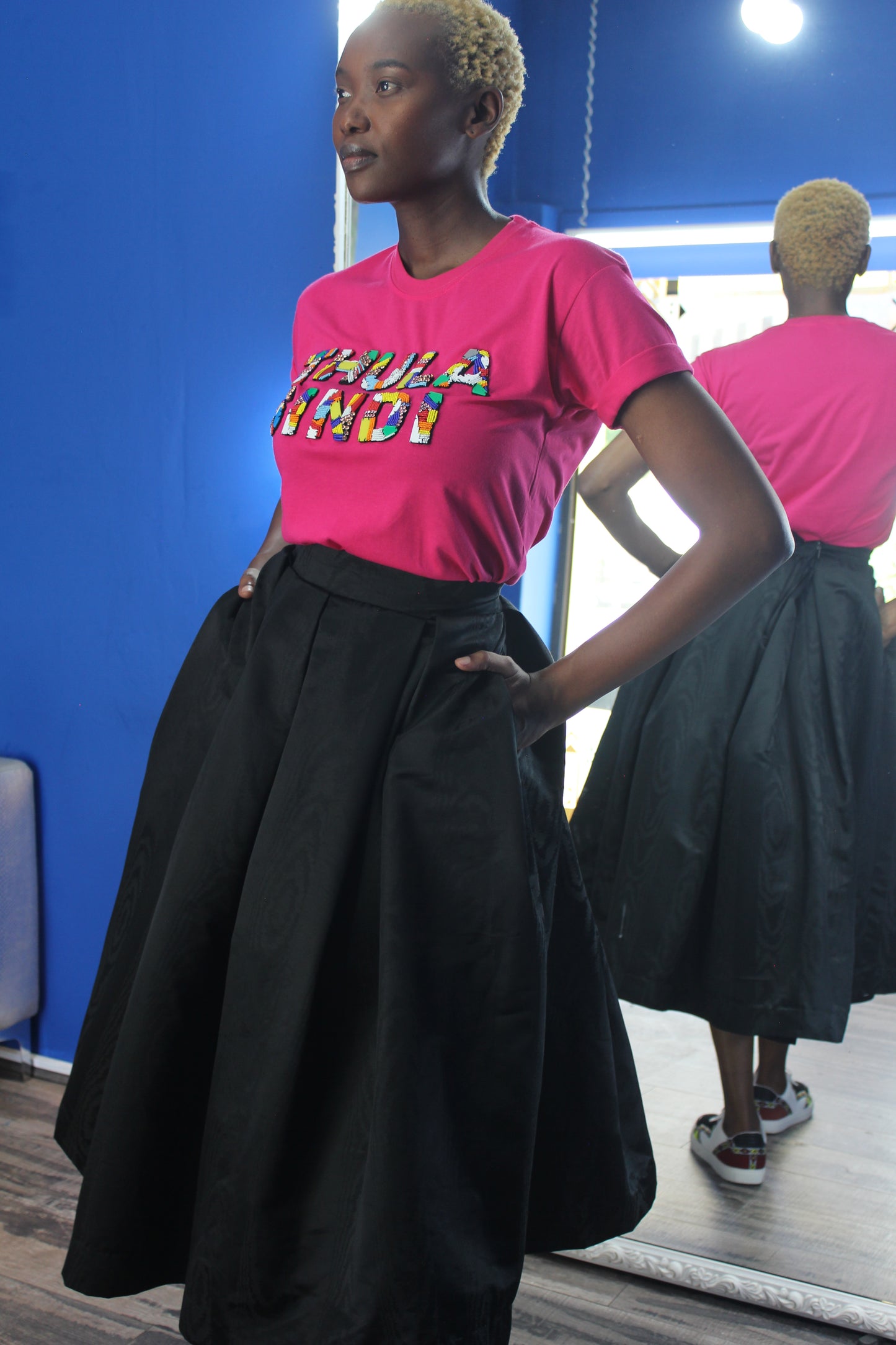 TS Beaded T-shirt (Pink)
