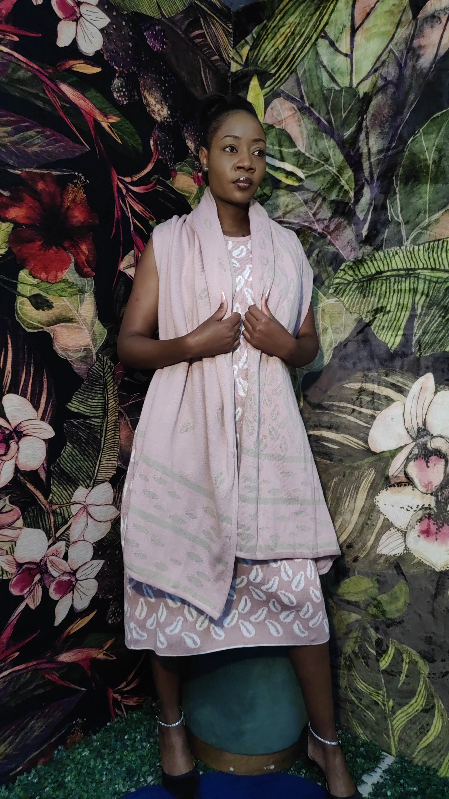 Cedi Pure Cotton Knit Scarf (Pastel)
