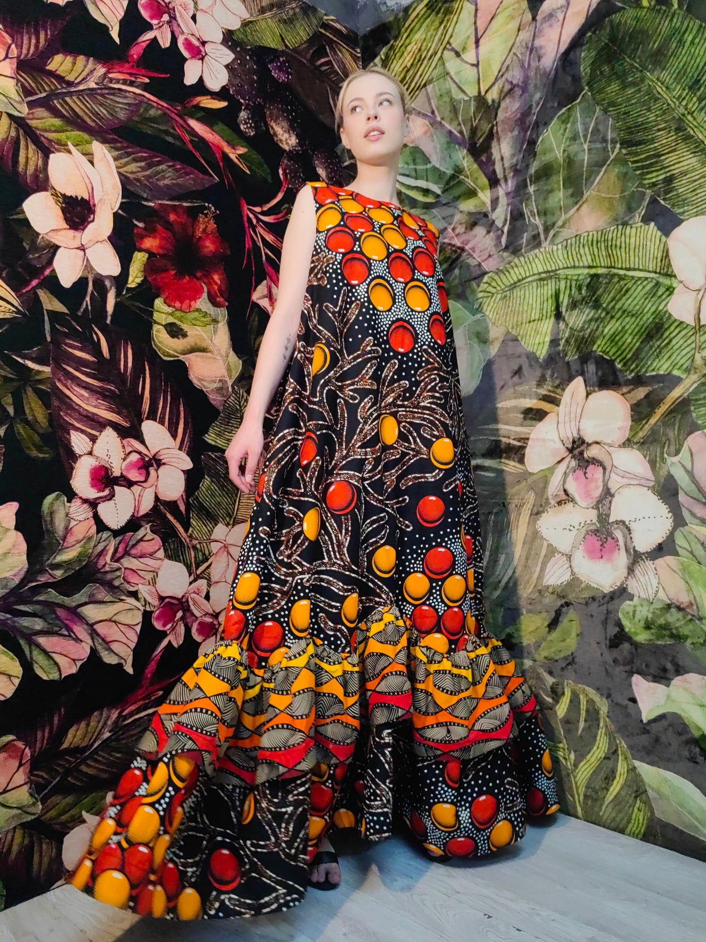 Alabo Dress (maxi print)