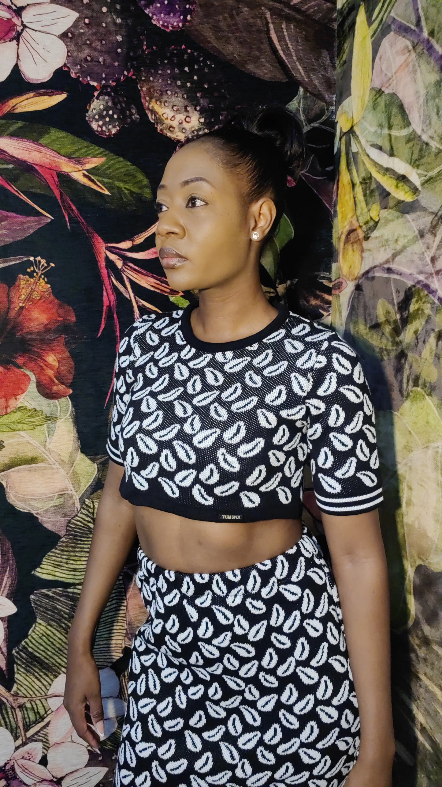 Cedi Knit Top (B&W)