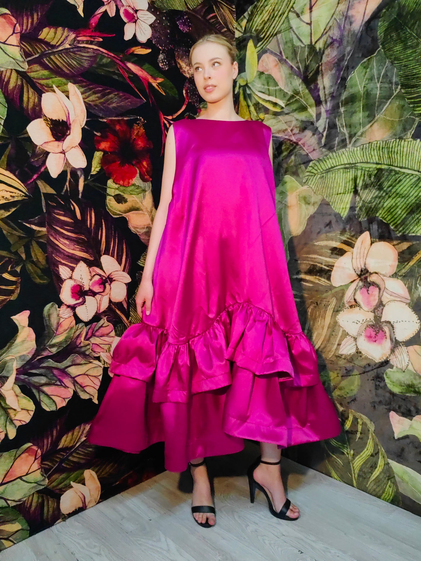Alabo Dress (midi Fuscia)