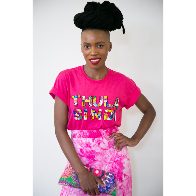 TS Beaded T-shirt (Pink)
