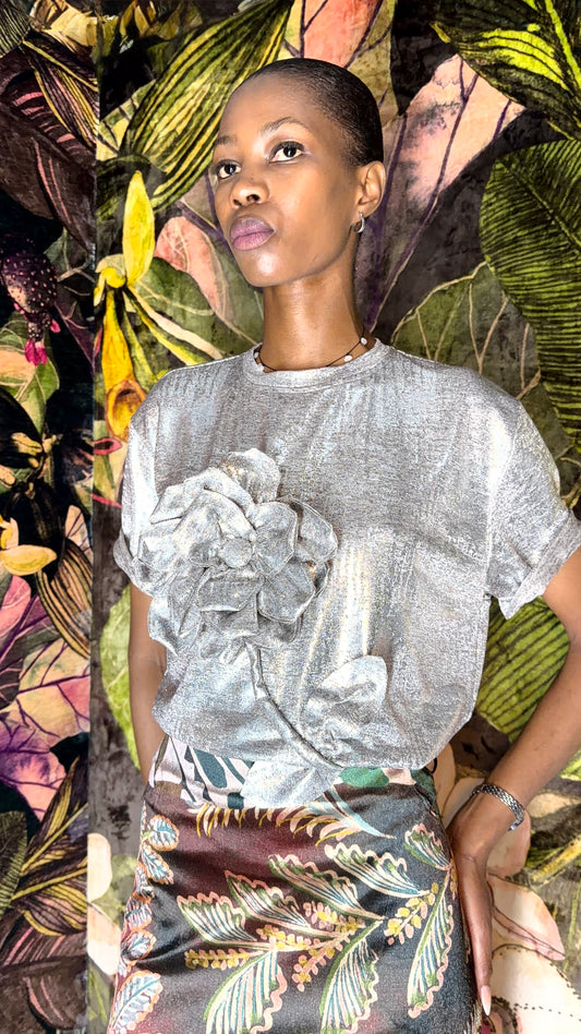 Floral t-shirt by Thula Sindi