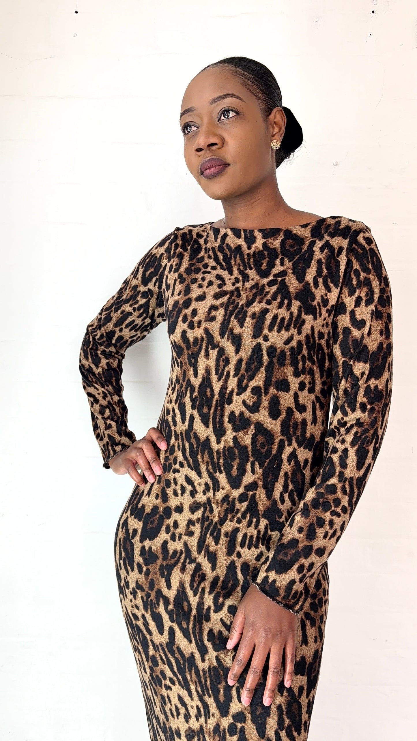 Viscose knit maxi dress by Thula Sindi