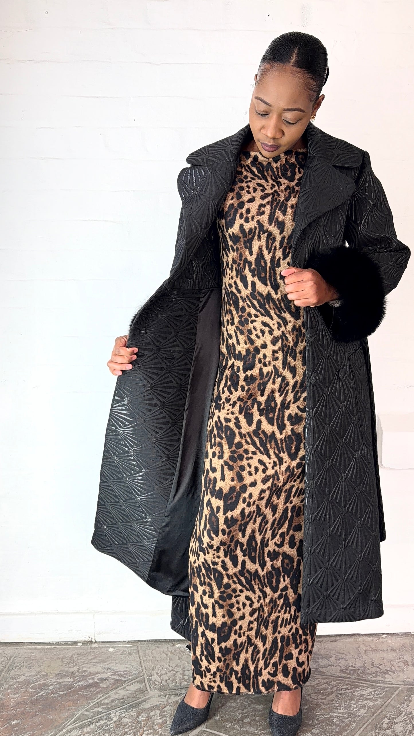 Viscose knit maxi dress by Thula Sindi