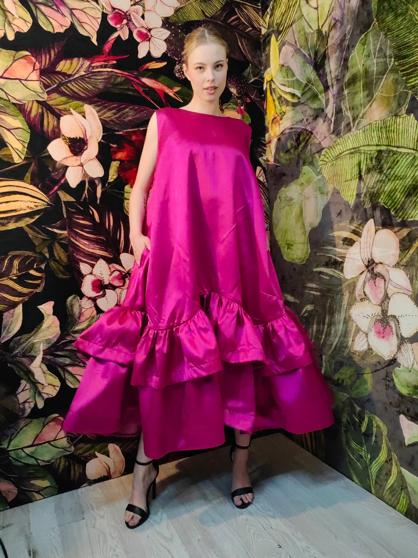 Alabo Dress (midi Fuscia)